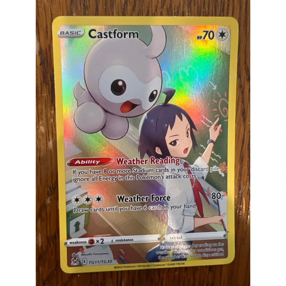 Pokemon Castform TG11/TG30 Silver Tempest Trainer Gallery Full Art Holo Card